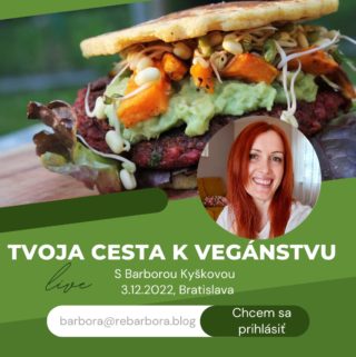 Tvoja cesta k vegánstvu live, 3.12. v Bratislave, zážitkový kurz varenia